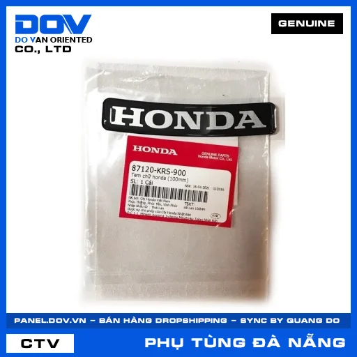 TEM CHỮ HONDA (95MM) WAVE ALPHA — 87120KRS900