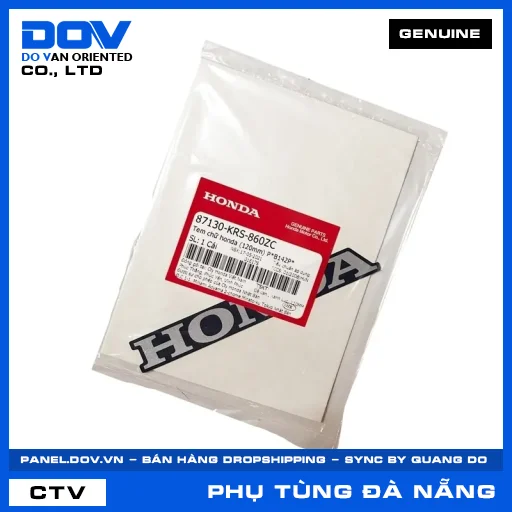 TEM CHỮ HONDA (120MM) P*B142P* WAVE ALPHA — 87130KRS860ZC