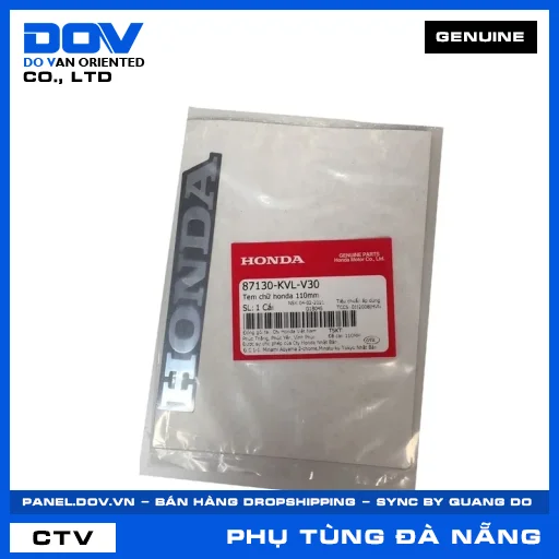 TEM CHỮ HONDA 110MM — 87130KVLV30
