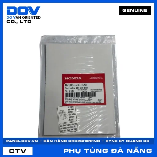 TEM HƯỚNG DẪN BÌNH ĐIỆN SUPER DREAM, WAVE ALPHA — 87506GBGB20