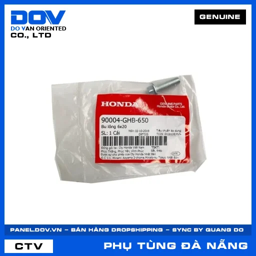 BU LÔNG 6X20 CB300R, CB500F, CB500X, CB650R — 90004GHB650
