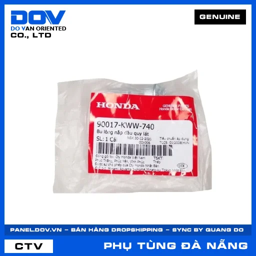 BU LÔNG NẮP ĐẦU QUY LÁT BLADE 110, DREAM 110, WAVE ALPHA 110, WAVE RSX 110 — 90017KWW740