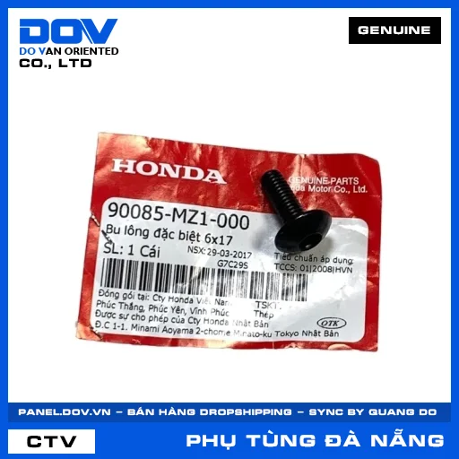 BU LÔNG ĐẶC BIỆT 6X17 ADV350, AIR BLADE 125, AIR BLADE 125/150, REBEL 1100 — 90085MZ1000