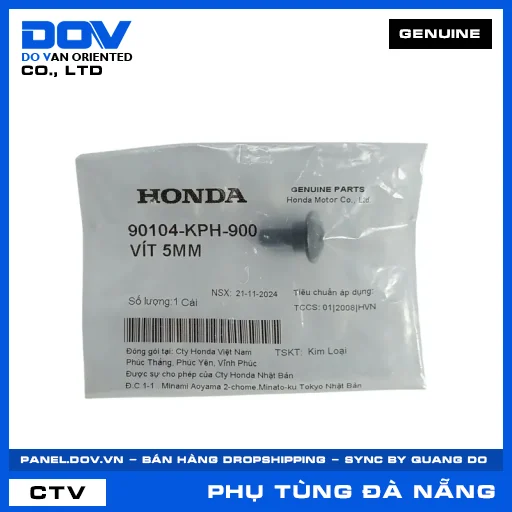 VÍT 5MM AIR BLADE 110, AIR BLADE 125, AIR BLADE 125/150, AIR BLADE 125/160 — 90104KPH900
