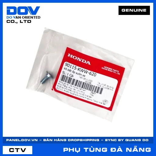 VÍT BẮT ỐP SƯỜN XE BLADE 110, MSX 125, SH 125/150, WAVE ALPHA 110 — 90115KWW620