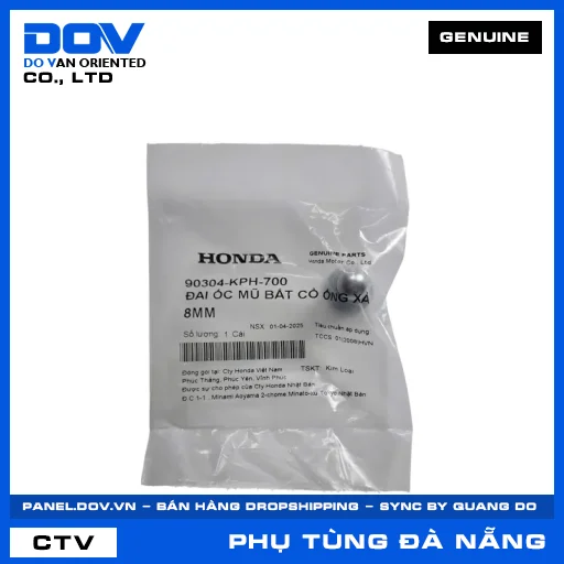 ĐAI ỐC MŨ BẮT CỔ ỐNG XẢ 8MM (pô) ADV350, CB150R, CB300R, CB500F — 90304KPH700