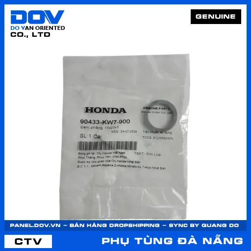ĐỆM PHẲNG 17X23X3 SUPER DREAM, WAVE 100, WAVE ALPHA — 90433KW7900