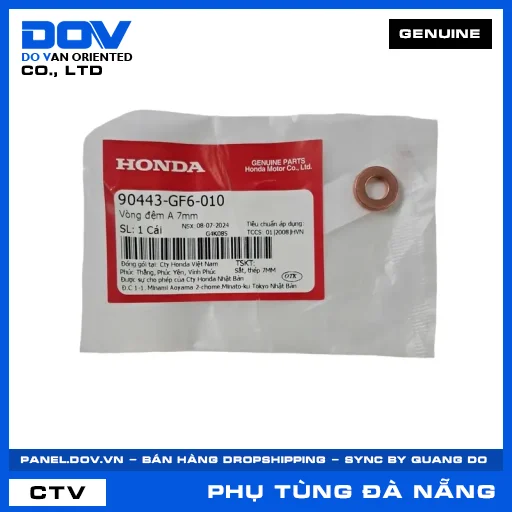 VÒNG ĐỆM A 7MM SUPER DREAM, WAVE 100, WAVE ALPHA — 90443GF6010