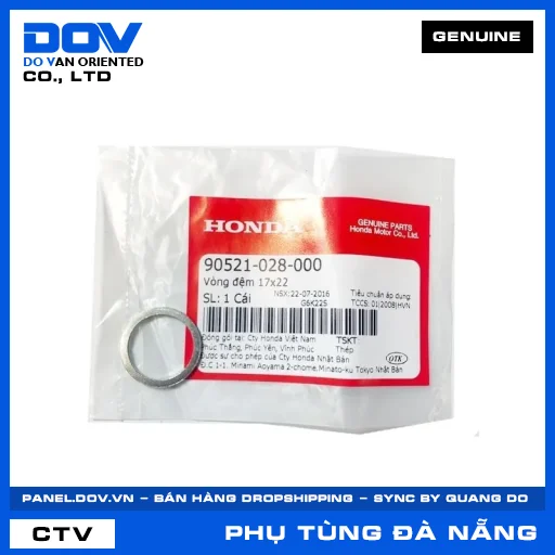 VÒNG ĐỆM 17X22 CB350 H'NESS, ICON E, WINNER 150, WINNER R — 90521028000