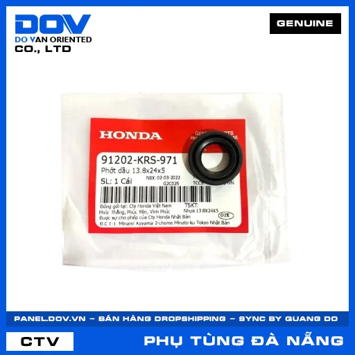 PHỚT DẦU 13.8X24X5 BLADE 110, DREAM 110, WAVE ALPHA, WAVE ALPHA 110 — 91202KRS971