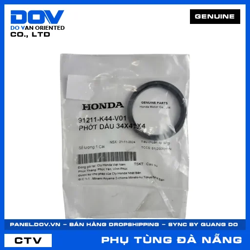 PHỚT DẦU 34X41X4 SH 125/150, VISION 110 — 91211K44V01