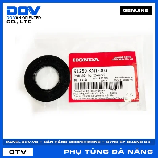 PHỚT CHẮN BỤI 25X47X5 AIR BLADE 110, PCX, SH 125/150 — 91259KM1003