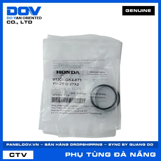 PHỚT O 27X2 SUPER DREAM, WAVE ALPHA — 91301GK4871