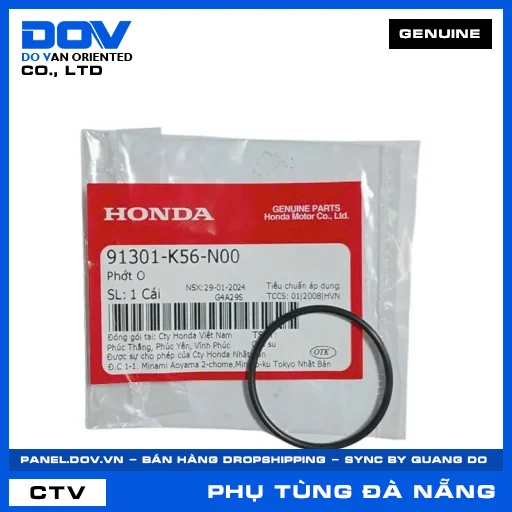 PHỚT O CB150R, WINNER 150, WINNER R, WINNER X — 91301K56N00