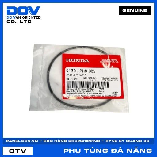 Phớt O 74.5X2.5 FUTURE 125, MSX 125, SUPER CUB C125 — 91301PH8005