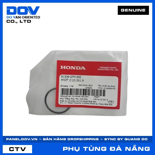 PHỚT O 25.5X1.9 AIR BLADE 110, LEAD 110, VISION 110 — 91308GFM900