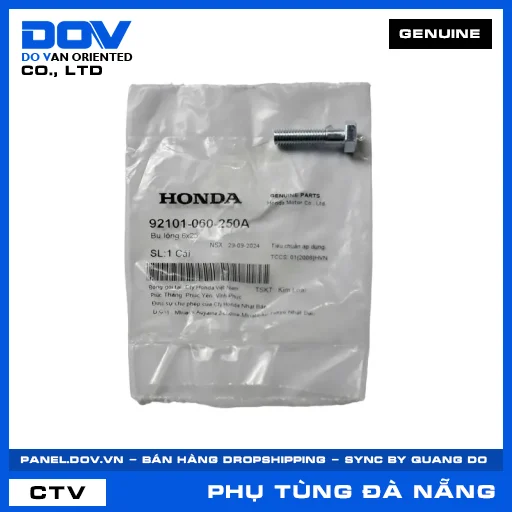 BU LÔNG 6X25 CB500F, CB500X, CBR500R, NX500 — 92101060250A