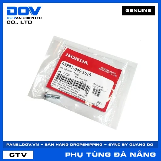 VÍT CÓ ĐỆM 4X16 CB300R, CB350 H'NESS, PCX, PCX 125 — 938910401618