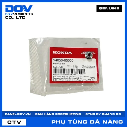 ĐAI ỐC 5MM CB250 NIGHTHAWK, CB350 H'NESS, LEAD 125, REBEL 1100 — 9405005000