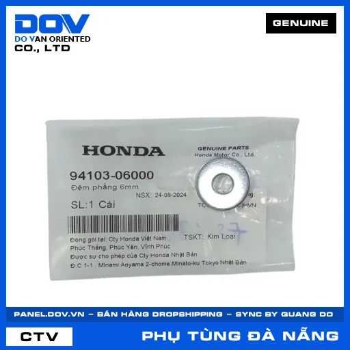 ĐỆM PHẲNG 6MM CB150R, CB250 NIGHTHAWK, CB300R, CB650R — 9410306000