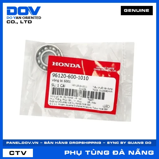VÒNG BI 6001 SUPER DREAM — 961206001010