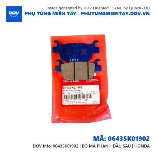 06435K01902 | BỘ MÁ PHANH DẦU SAU | HONDA  — 06435K01902