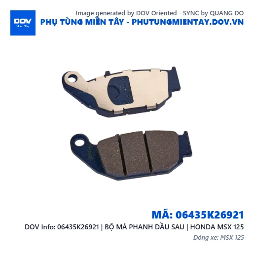 06435K26921 | BỘ MÁ PHANH DẦU SAU | HONDA MSX 125 — 06435K26921