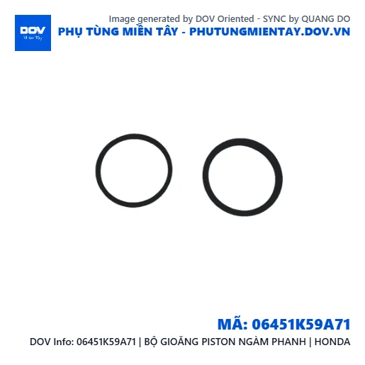 06451K59A71 | BỘ GIOĂNG PISTON NGÀM PHANH | HONDA  — 06451K59A71