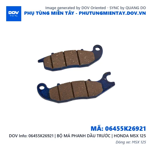 06455K26921 | BỘ MÁ PHANH DẦU TRƯỚC | HONDA MSX 125 — 06455K26921