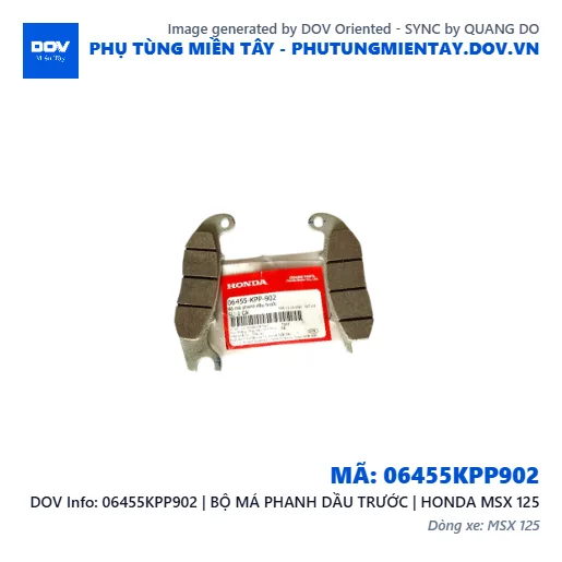 06455KPP902 | BỘ MÁ PHANH DẦU TRƯỚC | HONDA MSX 125 — 06455KPP902