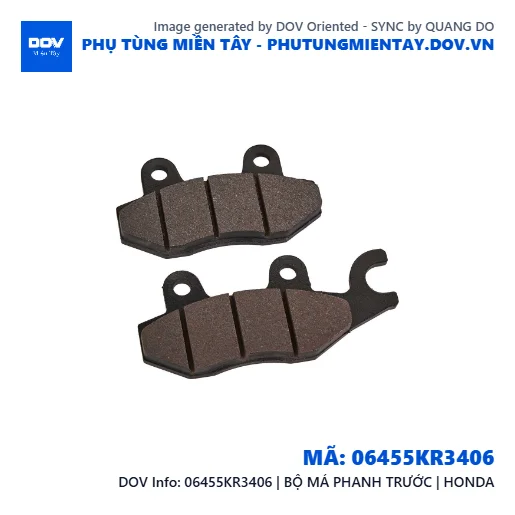 06455KR3406 | BỘ MÁ PHANH TRƯỚC | HONDA  — 06455KR3406