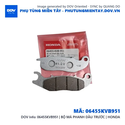06455KVB951 | BỘ MÁ PHANH DẦU TRƯỚC | HONDA  — 06455KVB951