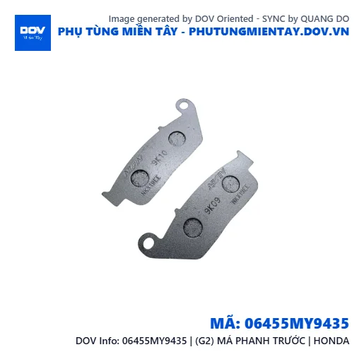 06455MY9435 | (G2) MÁ PHANH TRƯỚC | HONDA  — 06455MY9435