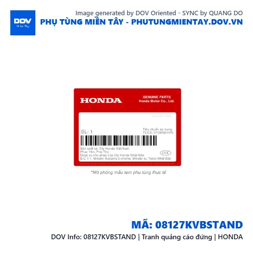 08127KVBSTAND | Tranh quảng cáo đứng | HONDA  — 08127KVBSTAND