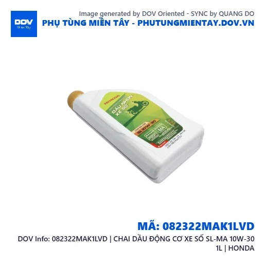 082322MAK1LVD | CHAI DẦU ĐỘNG CƠ XE SỐ SL-MA 10W-30 1L | HONDA — 082322MAK1LVD