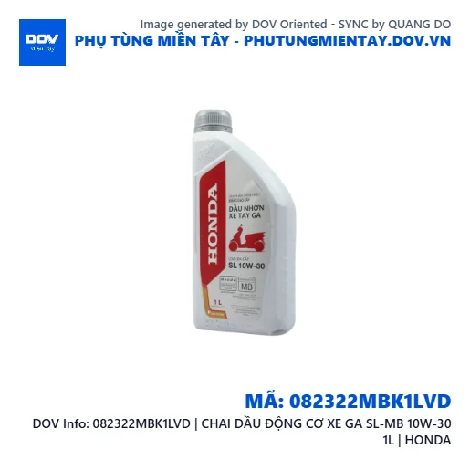 082322MBK1LVD | CHAI DẦU ĐỘNG CƠ XE GA SL-MB 10W-30 1L | HONDA — 082322MBK1LVD
