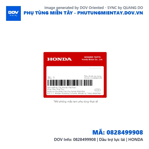 0828499908 | Dầu trợ lực lái | HONDA — 0828499908