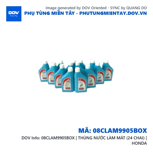 08CLAM9905BOX | THÙNG NƯỚC LÀM MÁT (24 CHAI) | HONDA — 08CLAM9905BOX
