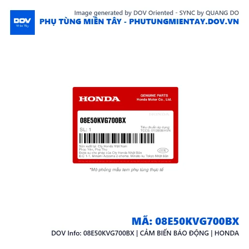 08E50KVG700BX | CẢM BIẾN BÁO ĐỘNG | HONDA  — 08E50KVG700BX