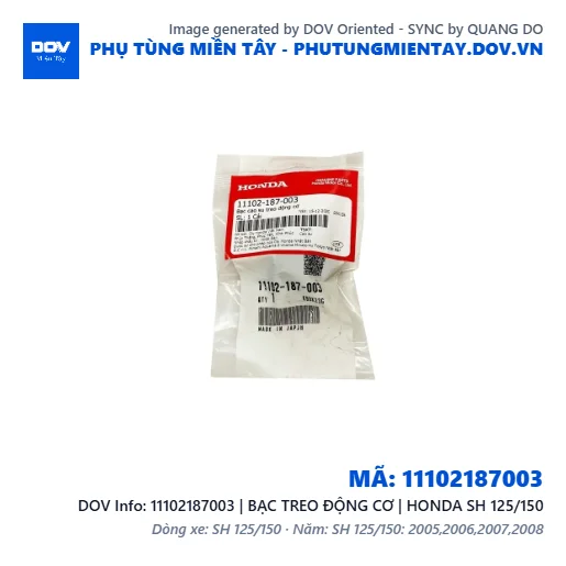 11102187003 | BẠC TREO ĐỘNG CƠ | HONDA SH 125/150 — 11102187003