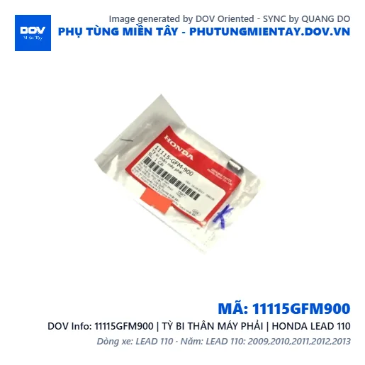 11115GFM900 | TỲ BI THÂN MÁY PHẢI | HONDA LEAD 110 — 11115GFM900