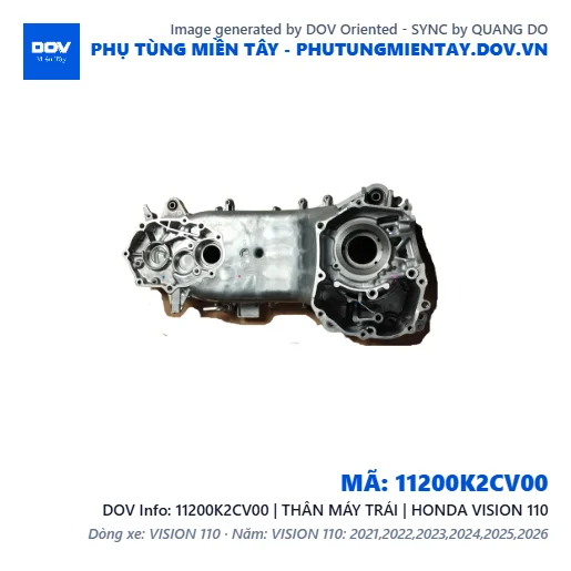 11200K2CV00 | THÂN MÁY TRÁI | HONDA VISION 110 — 11200K2CV00