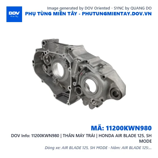 11200KWN980 | THÂN MÁY TRÁI | HONDA AIR BLADE 125, SH MODE — 11200KWN980