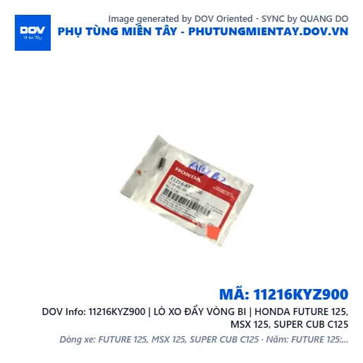 11216KYZ900 | LÒ XO ĐẨY VÒNG BI | HONDA FUTURE 125, MSX 125, SUPER CUB C125 — 11216KYZ900