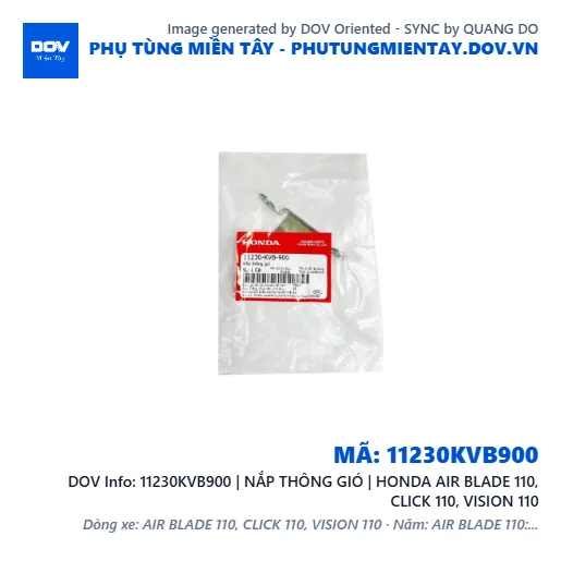 11230KVB900 | NẮP THÔNG GIÓ | HONDA AIR BLADE 110, CLICK 110, VISION 110 — 11230KVB900