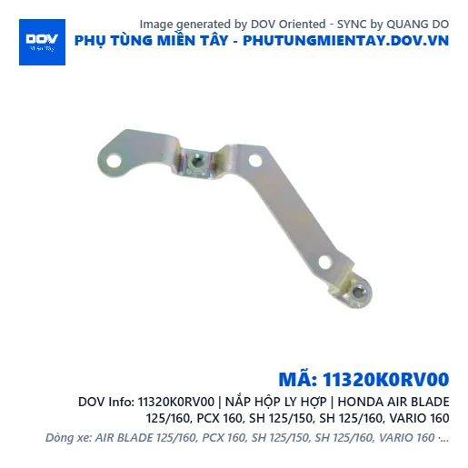11320K0RV00 | NẮP HỘP LY HỢP | HONDA AIR BLADE 125/160, PCX 160, SH 125/150, SH 125/160, VARIO 160 — 11320K0RV00