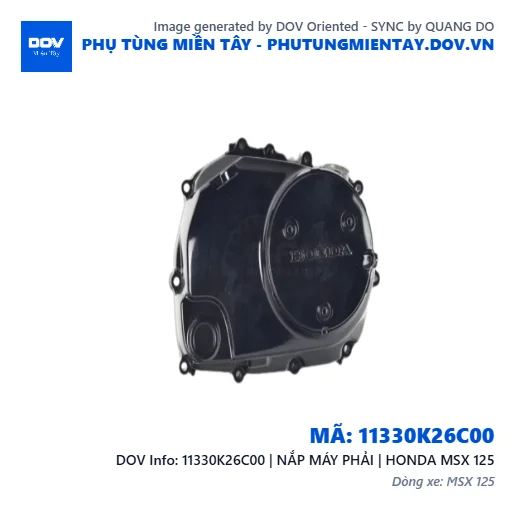 11330K26C00 | NẮP MÁY PHẢI | HONDA MSX 125 — 11330K26C00