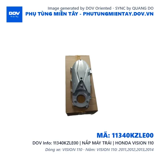11340KZLE00 | NẮP MÁY TRÁI | HONDA VISION 110 — 11340KZLE00