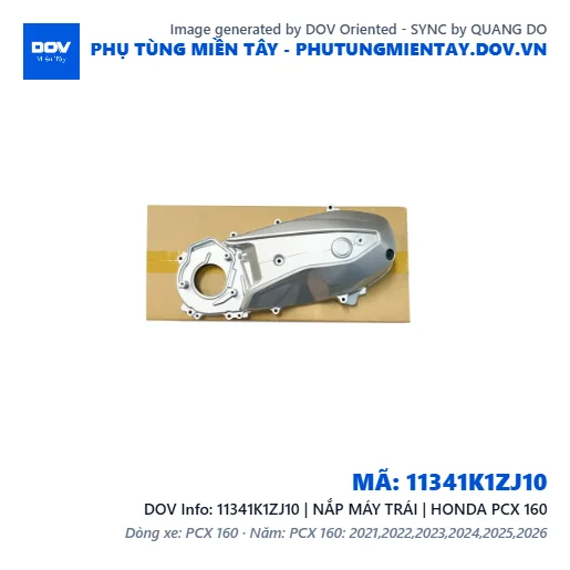 11341K1ZJ10 | NẮP MÁY TRÁI | HONDA PCX 160 — 11341K1ZJ10