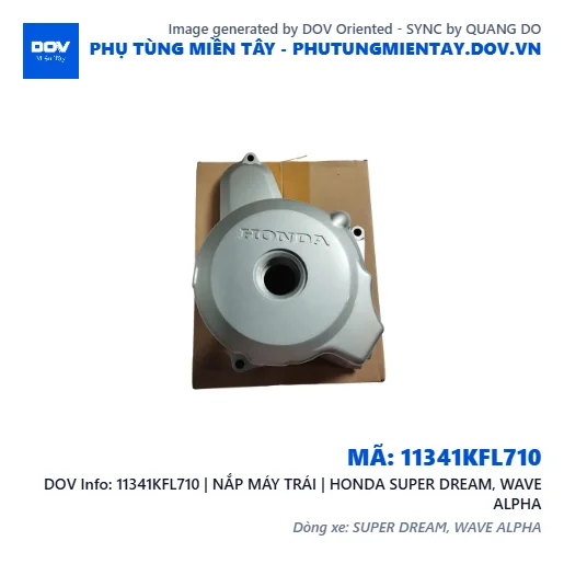 11341KFL710 | NẮP MÁY TRÁI | HONDA SUPER DREAM, WAVE ALPHA — 11341KFL710
